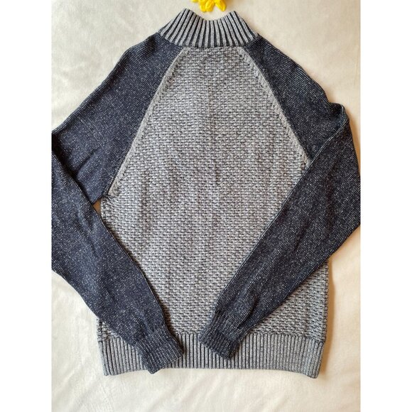 J. Hall M Cotton Waffle Knit Half-Zip Grampacore Sweater Y2K Medium - Picture 2 of 10